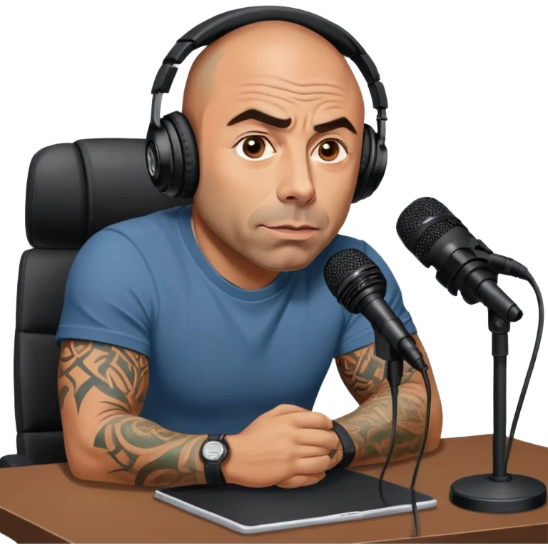 generate realistic detailed joe rogan podcast emoji