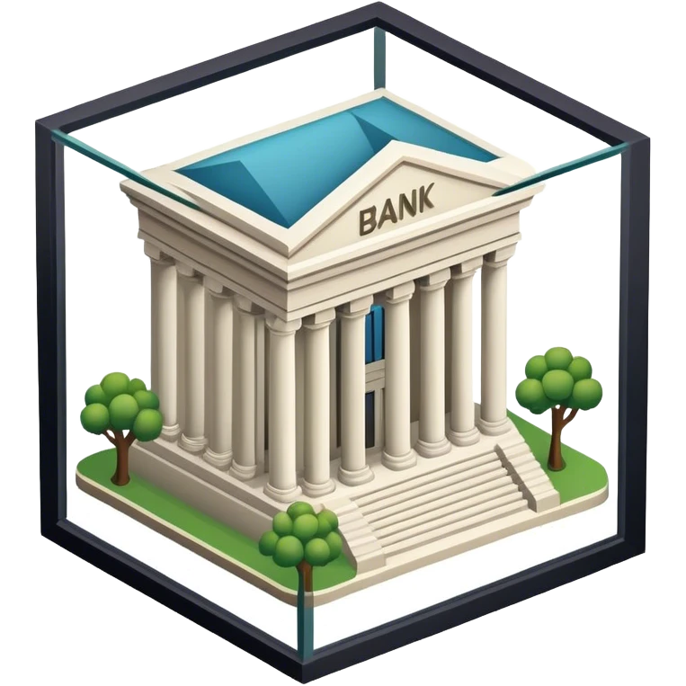Isometric bank  emoji