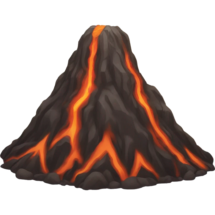 awakened volcano, ashes, fire, relief emoji