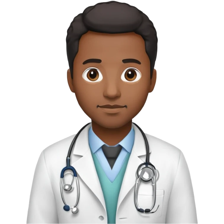 Black doctor emoji