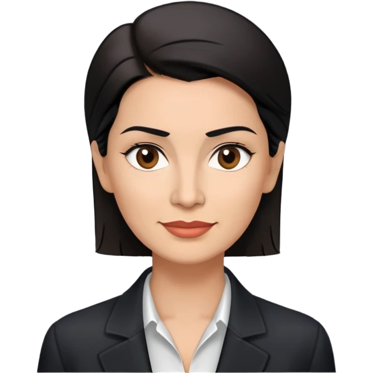 Slightly older attractive broad-shouldered Hispanic TV presenter in late 40s, light brown complexion, square face with defined jawline, short straight black hair combed back with faded sides, friendly expression, unbuttoned black jacket with white shirt emoji