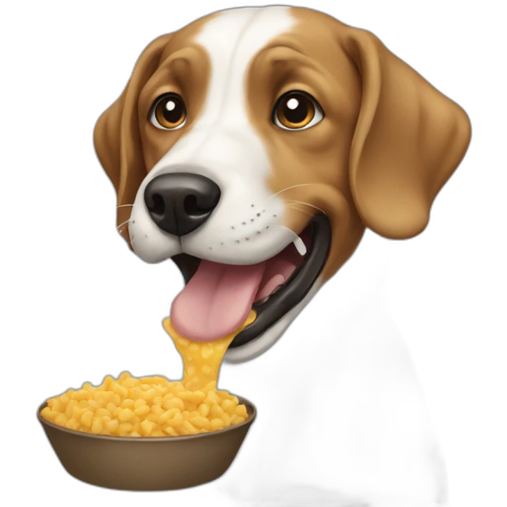 dog eating emoji