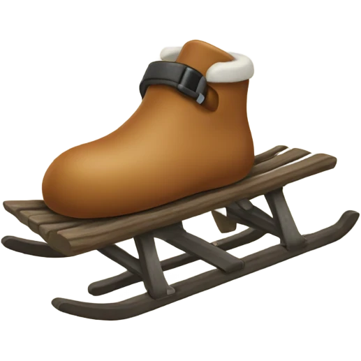 a big toe on a sledge  emoji