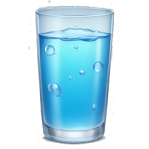 Glass of water emoji