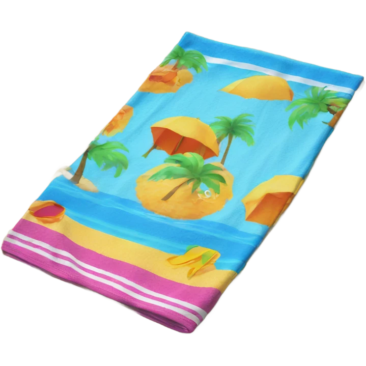 colorful beach towel  emoji