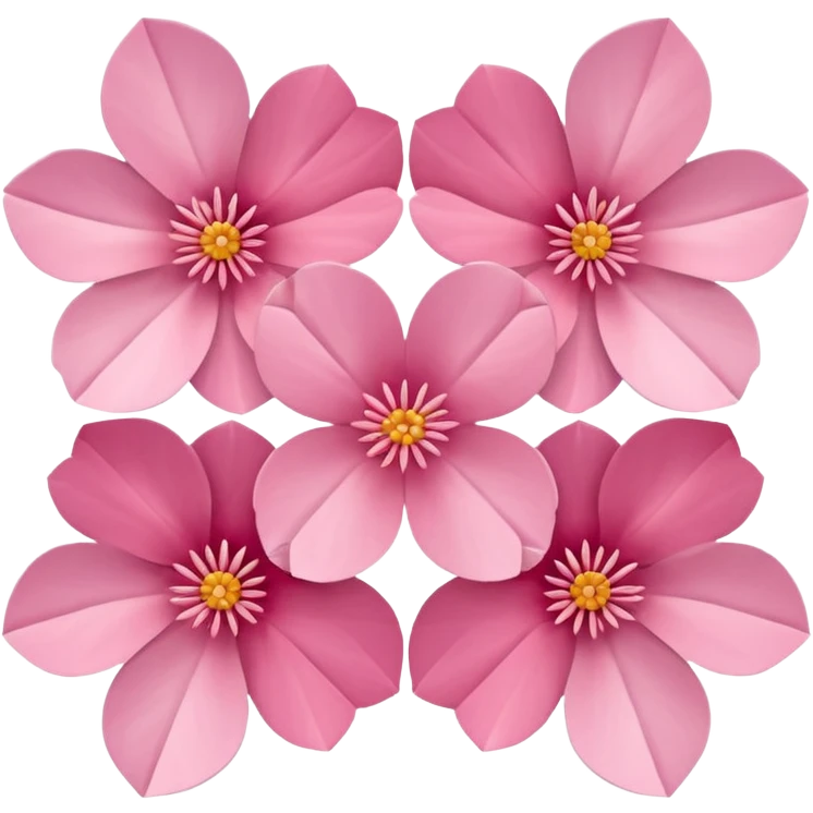 sakura flower with a geometric pattern emoji