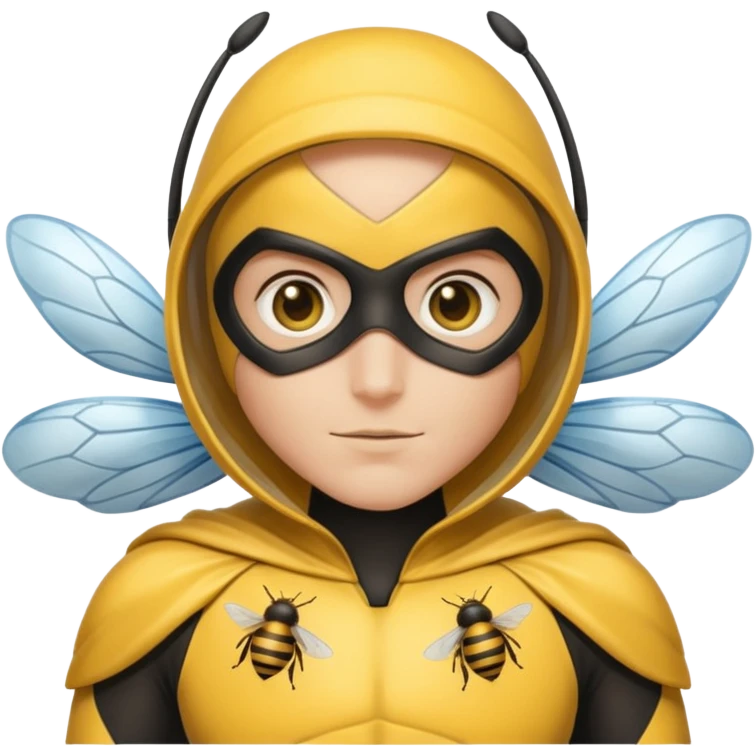 Superhero who wears a bee suit emoji