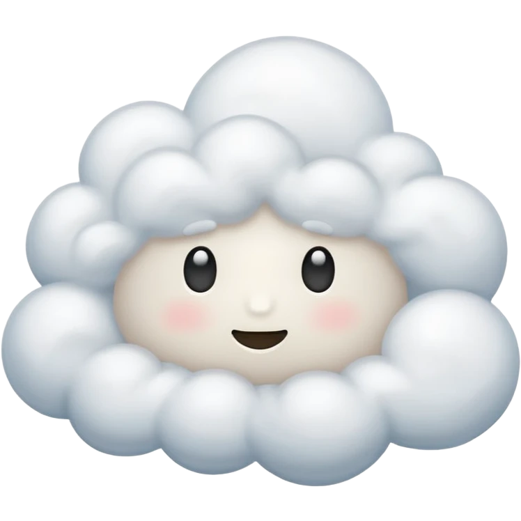 white fluffy cloud emoji