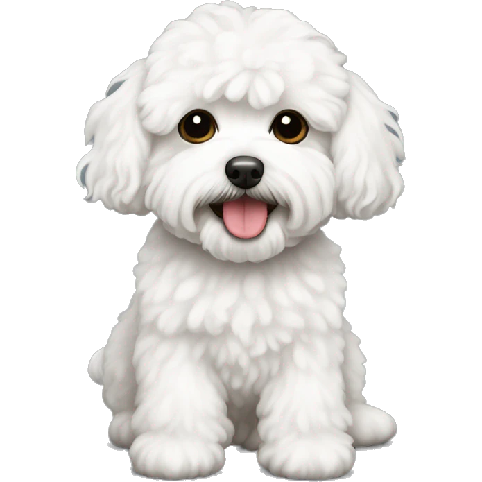 White maltipoo emoji