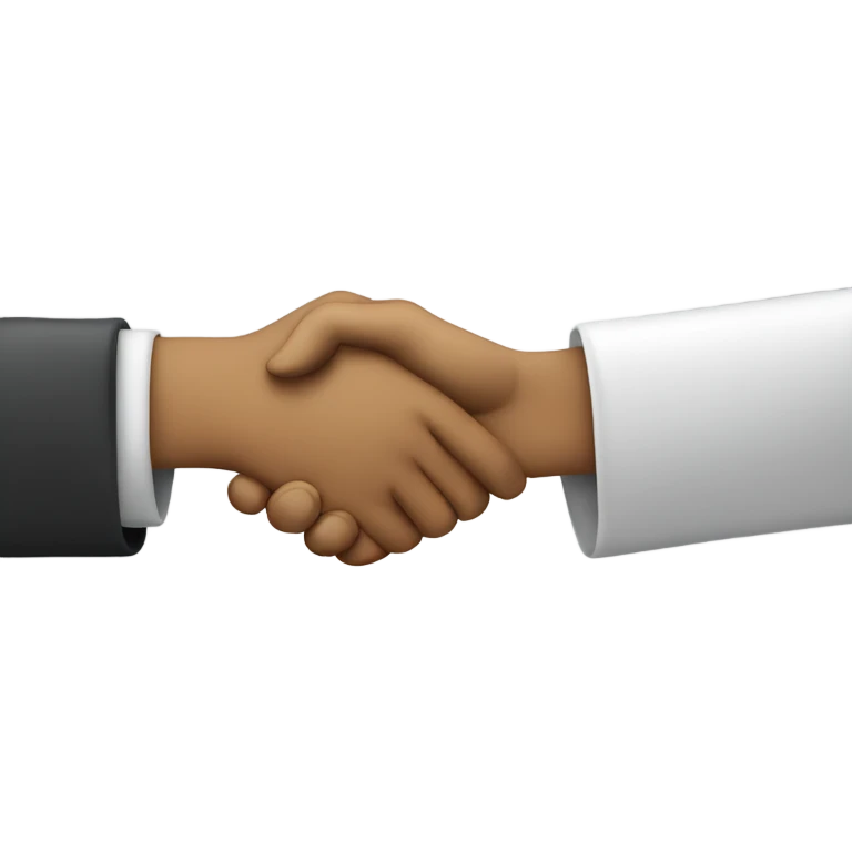 shaking hands teacher and pupil emoji