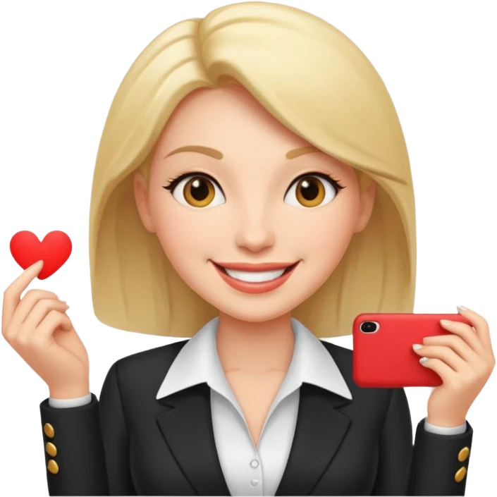 LAdy Boss, different pose emoji