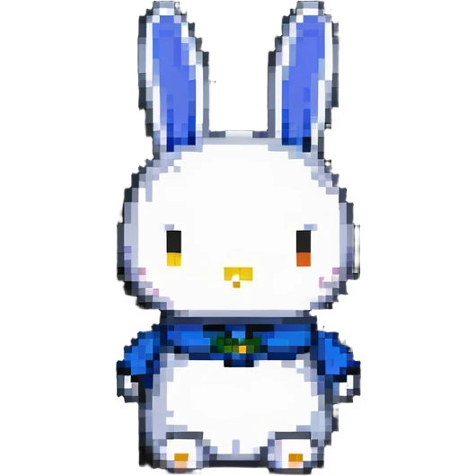 Miffy bunny, minimal and charming emoji