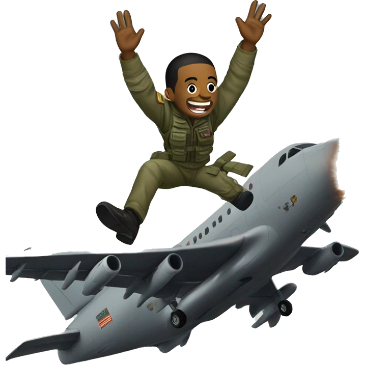Warzone jumping out of plane emoji