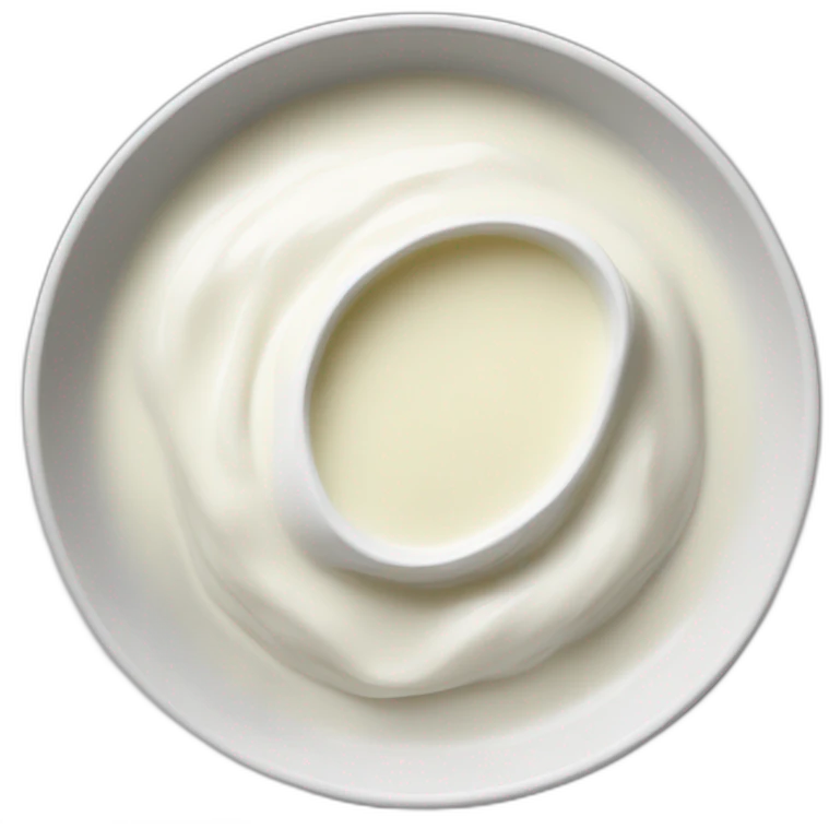white sauce in a dipping dish emoji