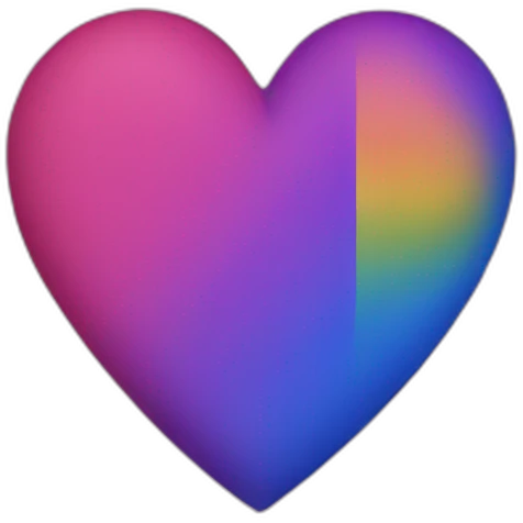 bisexual heart emoji