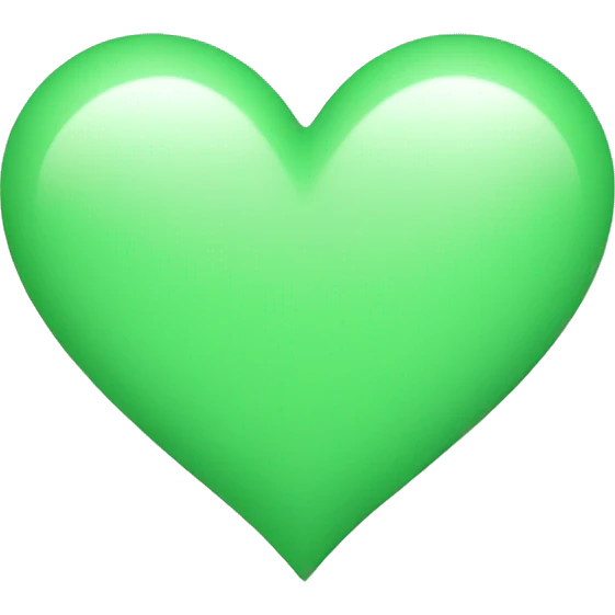 light green heart emoji