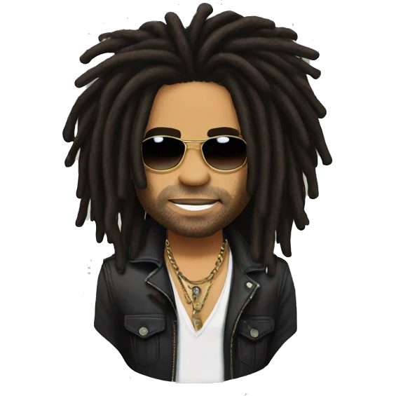 Lenny kravitz dreadlocks emoji