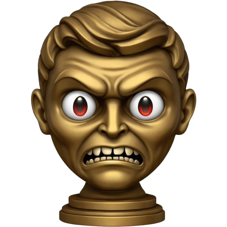 Evil Oscar full length statute   emoji