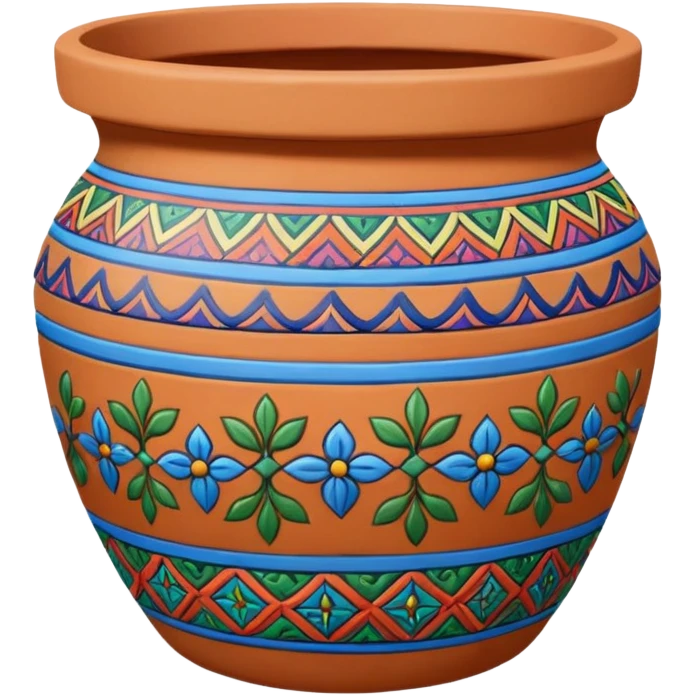 Painted Clay Pot emoji