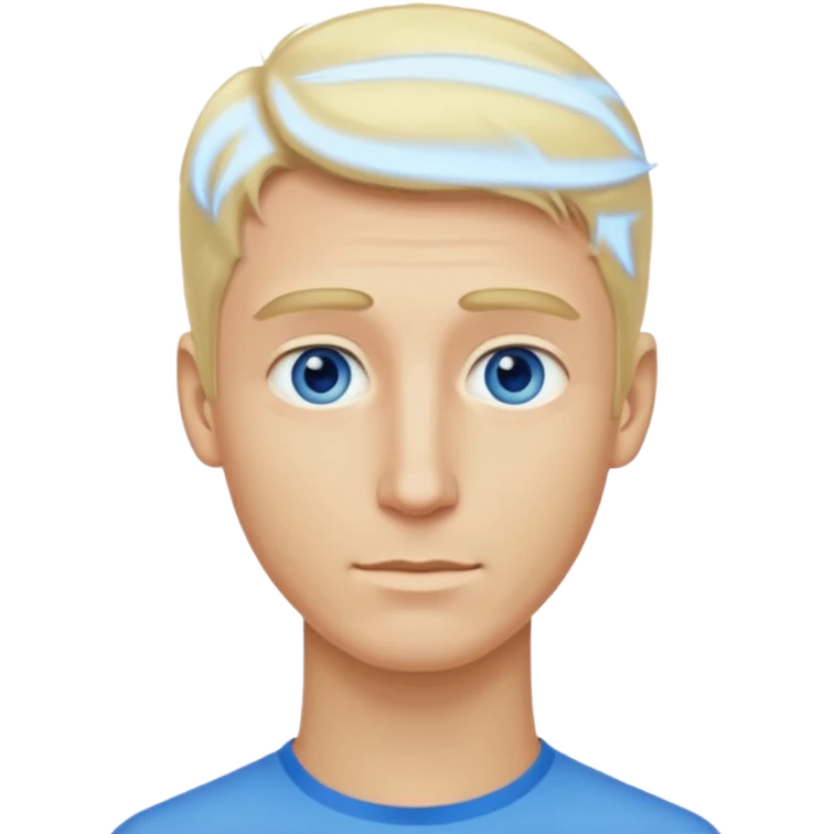 Make me a white man woth blonde hair that has an extra long neck emoji