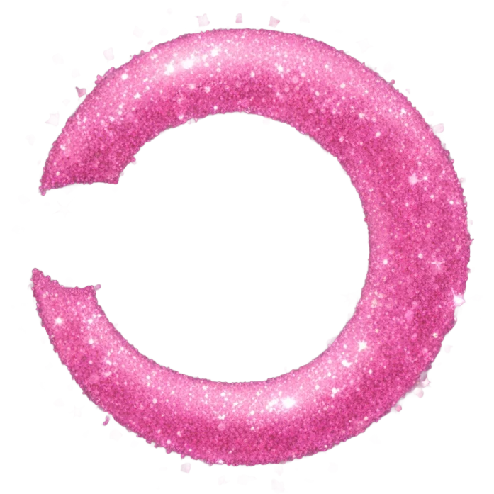 Pink glitter emoji