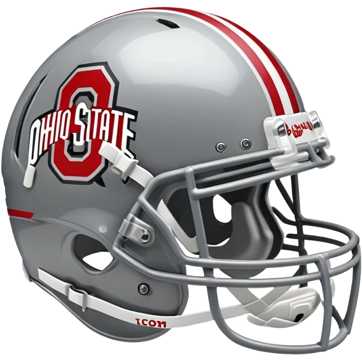 Make an Ohio state football helmet emoji