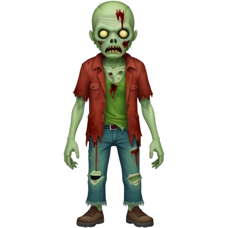 Create an emoji of  a scary Zombie full bodied emoji