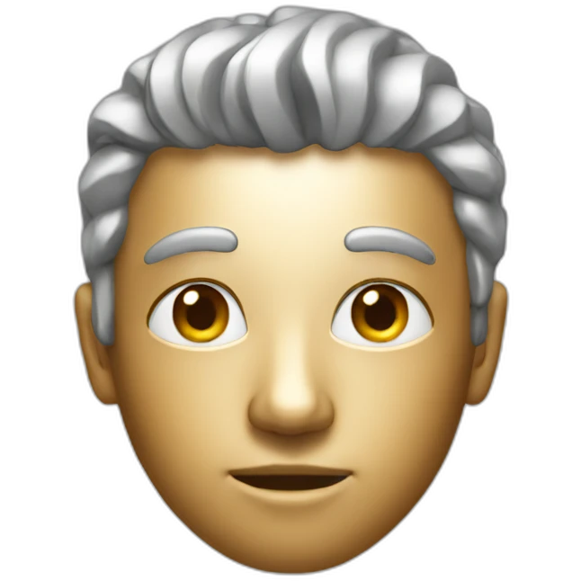 metallic person emoji
