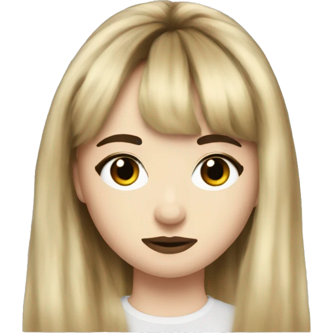 sabrina carpenter with bangs emoji