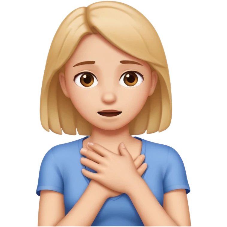 Arms choking holding neck girl emoji