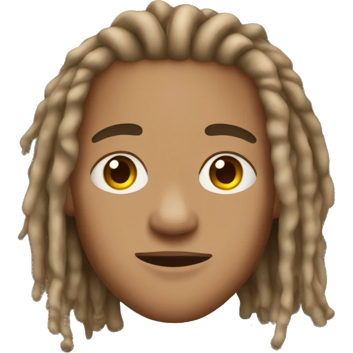 guy, light skin, hazel eyes, dreads emoji