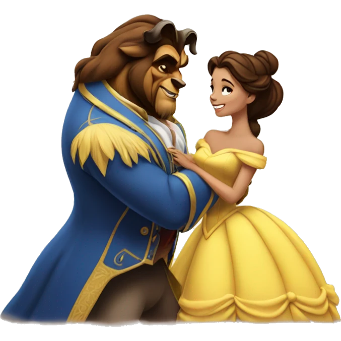 Beauty and the beast emoji