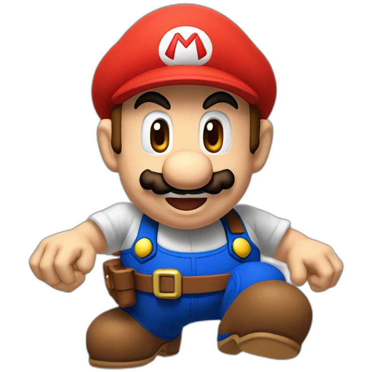 Mario qui lève le poing emoji