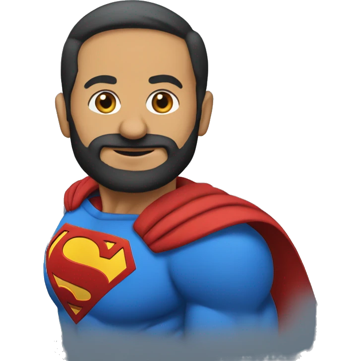 sardar flying in superman dress emoji
