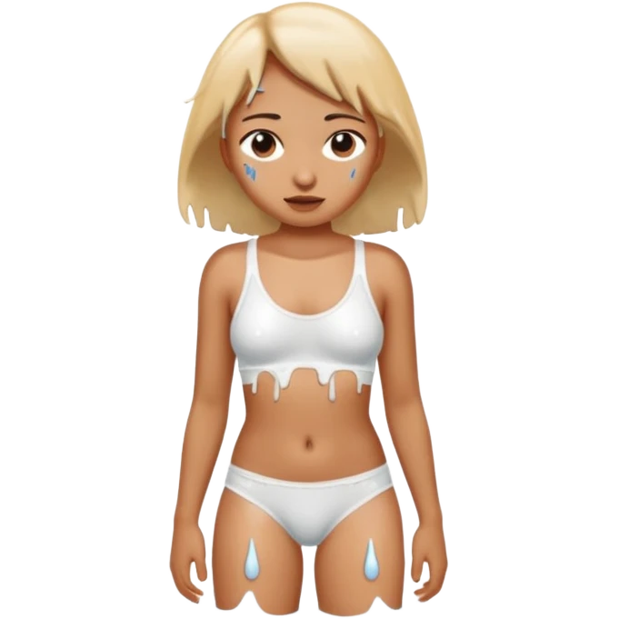girls underwear dripping emoji