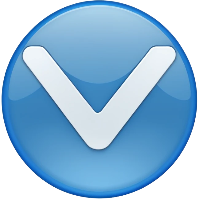 Blue tick emoji
