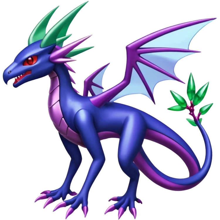 Shiny Aural Darkrai-Flygon-Genesect-Fakémon-fusion (full body) emoji