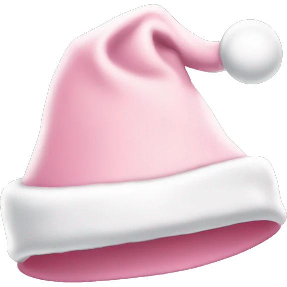 light pink santa hat emoji