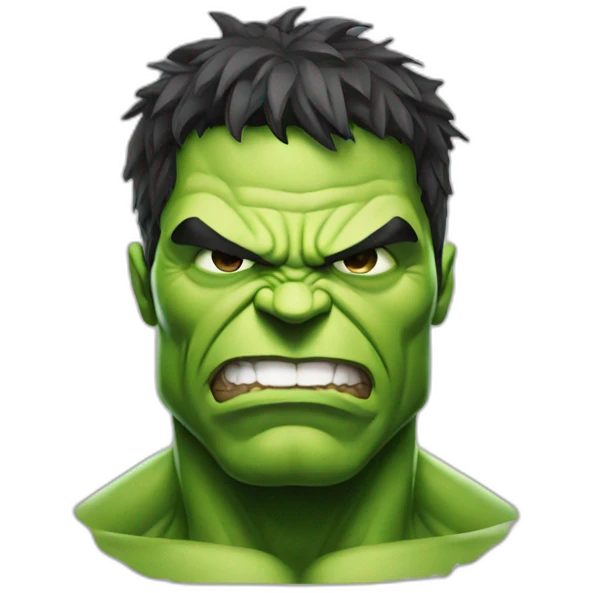 hulk with hood from christmas emoji