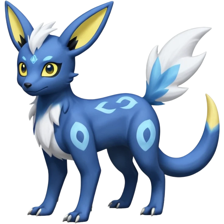 Manectric-Electrike-Lugia-Umbreon-Draco-Fakémon-hybrid-creature (full body), 4 legs emoji