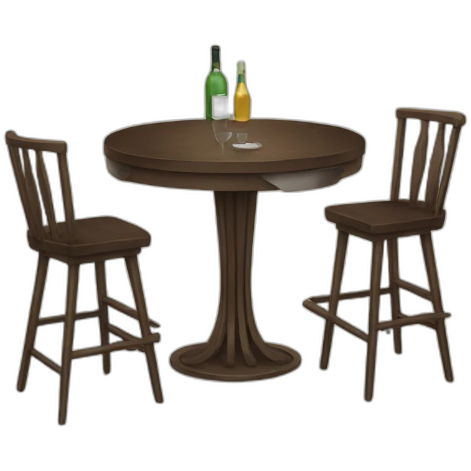 table bar chairs emoji