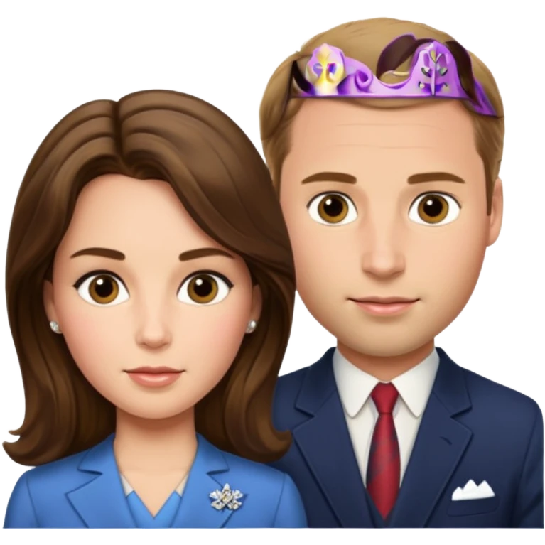 Prince Kate and Prince William emoji