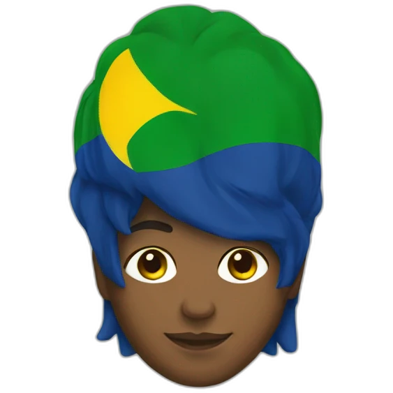 brazilian flag person emoji