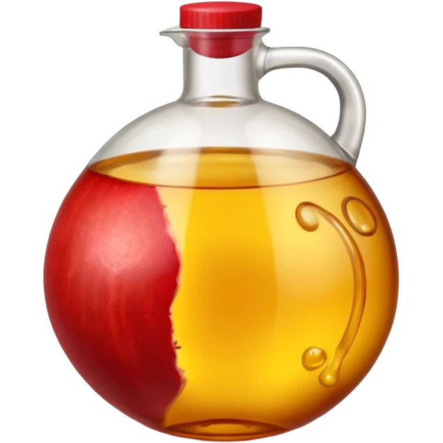 A Pomegranate and a transparent 20 liter plastic container of used or burnt cooking oil emoji