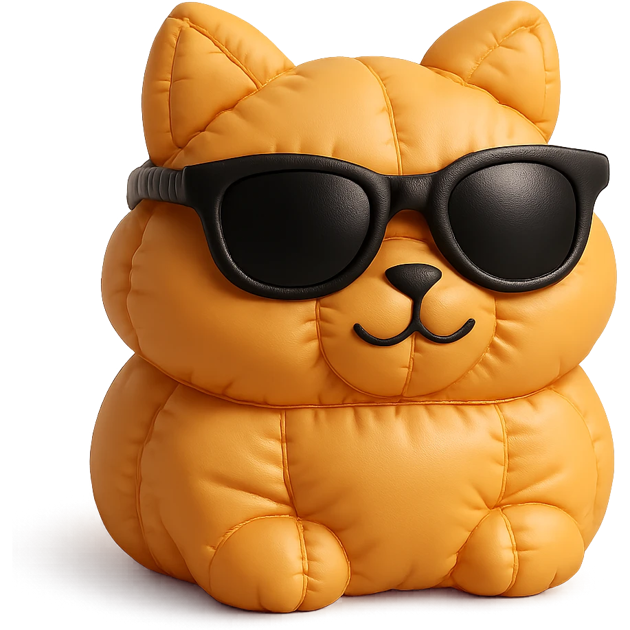 Cat wearing sunglasses emoji