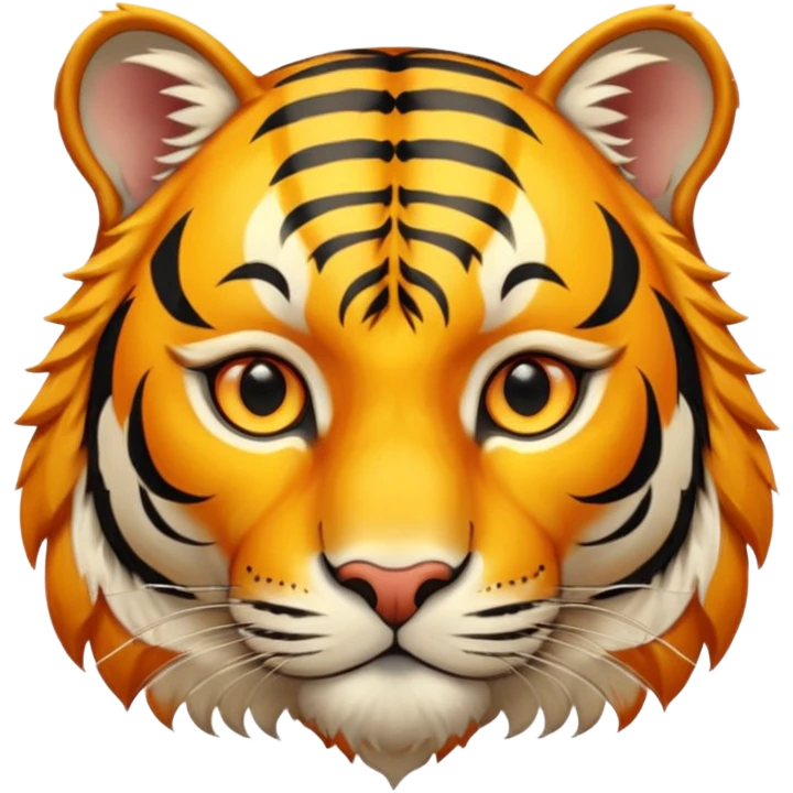 Gold tiger holding a sun ☀️🐯 emoji