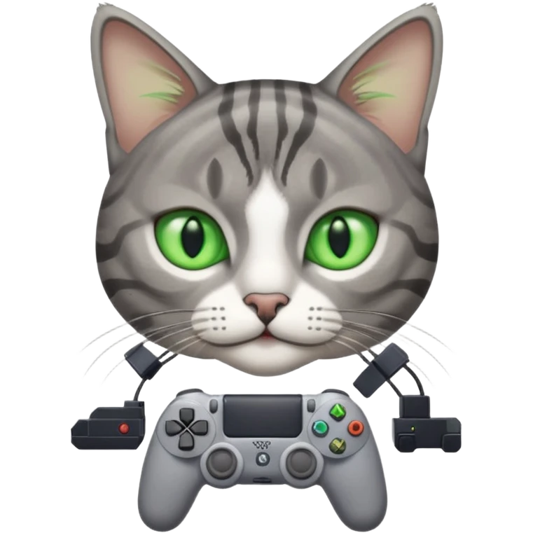 cat homme-avec-manette-ps4 emoji