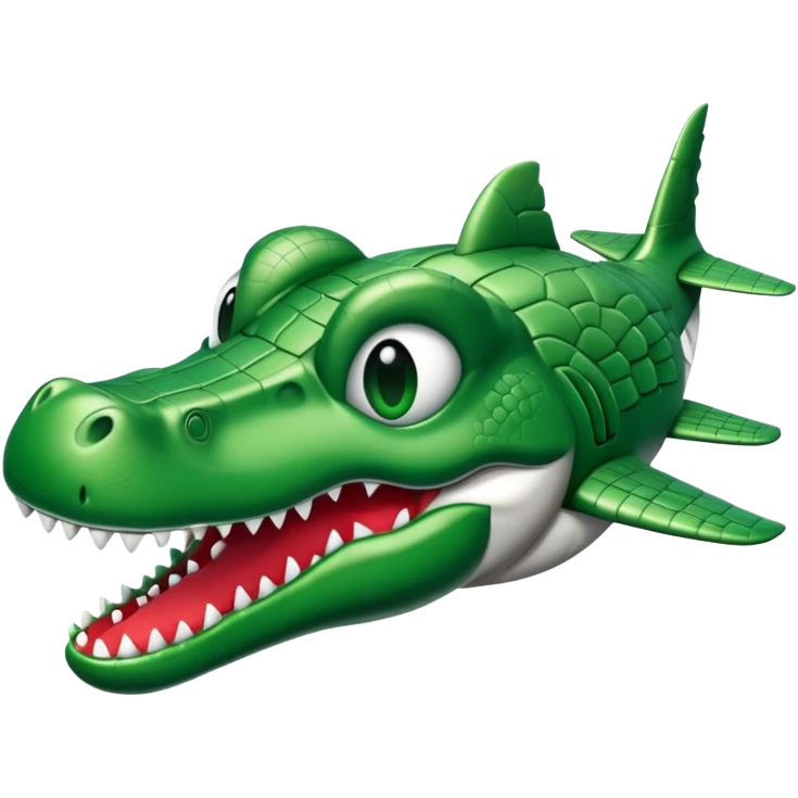 Cabeza de cocodrilo y cuerpo de avión  emoji
