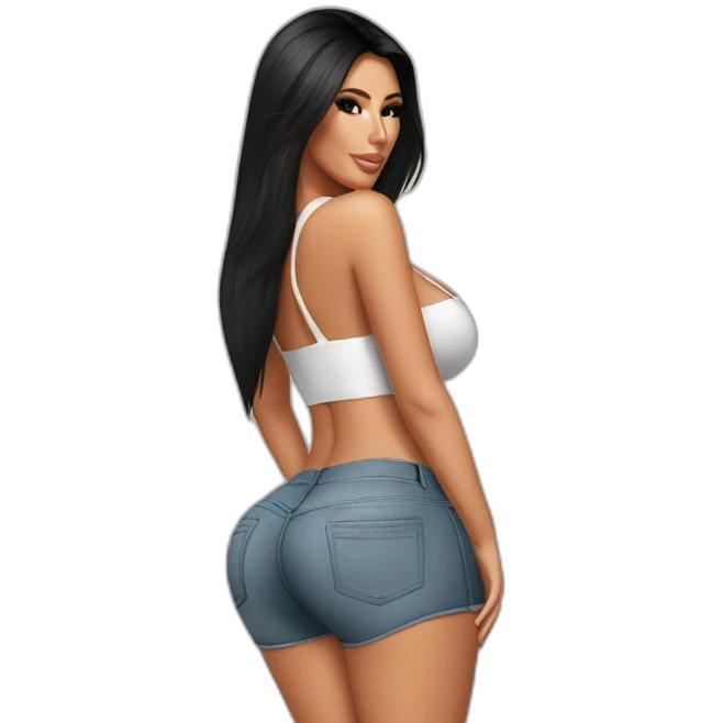 Kim kardashian perfect bum emoji