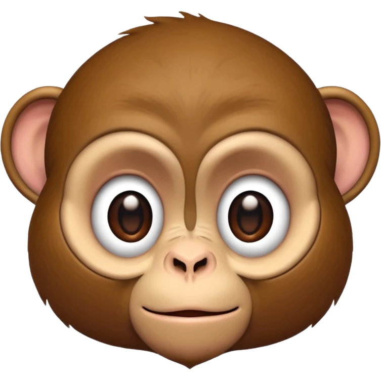 Monkey with side eye  emoji